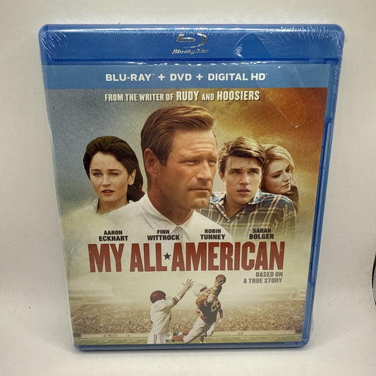 My All-American (Blu-ray/DVD/Digital, 2015) Aaron Eckhart SEALED!