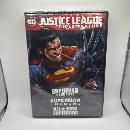 Justice League Triple Feature DVD DC Animated Classics 3 Movies NEW Sealed