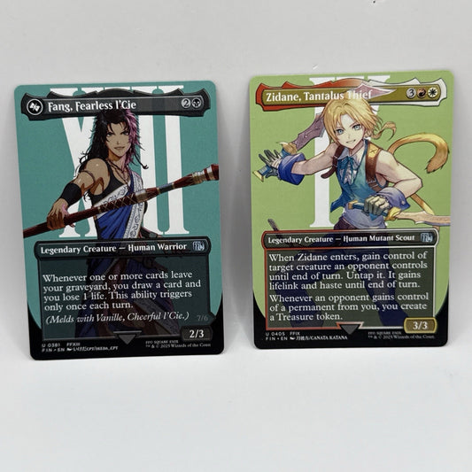 MTG - Fang, Fearless I'Cie & Zidane, Tantalus Thief (Borderless) Final Fantasy