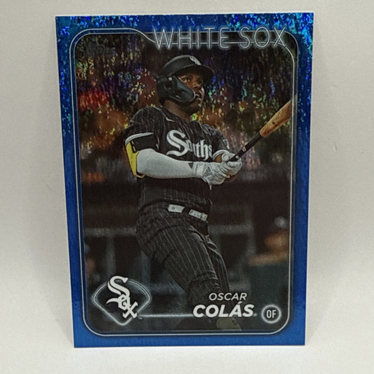 2024 Topps Series 1 Blue Holofoil #105 Oscar Colas /999 Chicago White Sox