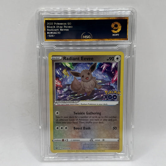 2022 Pokemon Go Radiant Eevee Premium Collection SWSH230 Graded 9 Mint Tcg Card