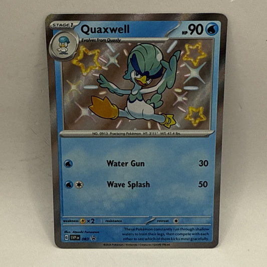 Quaxwell 083 Black Star Promo Shiny Scarlet & Violet: Paldean Fates Pokemon LP