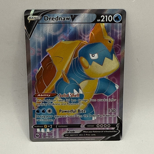 Pokemon Card Drednaw V 069/073 Champions Path Full Art Ultra Rare LP Tcg
