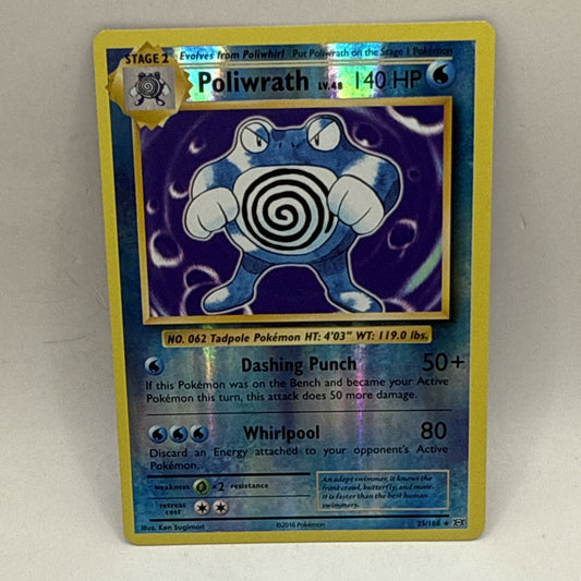 Poliwrath 25/108 Evolutions Reverse Holo Tcg Pokémon Collectible MP Card