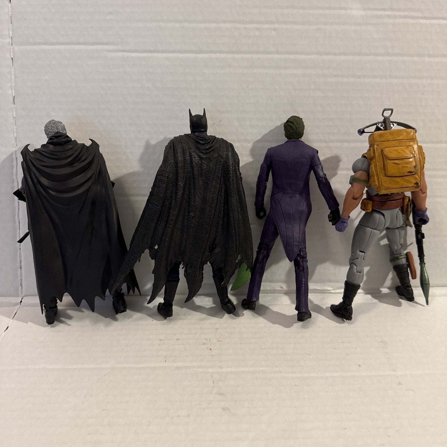 DC Multiverse Batman & Joker Toy Action Figure Lot + Random Weapon Accessories