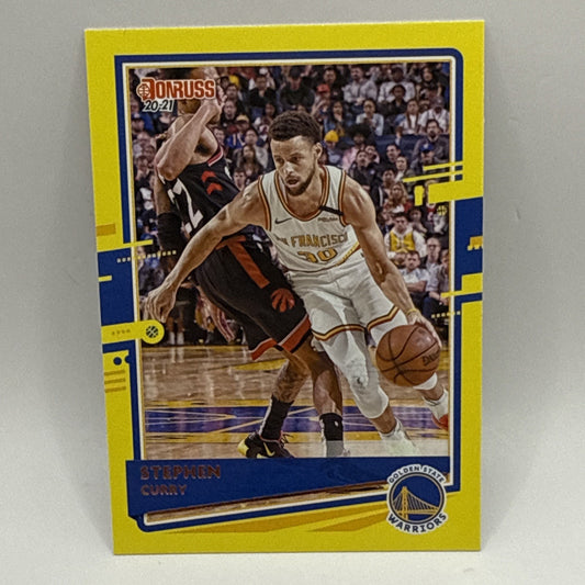 2020-21 Donruss Yellow parallel 41 Stephen Curry Golden State Warriors