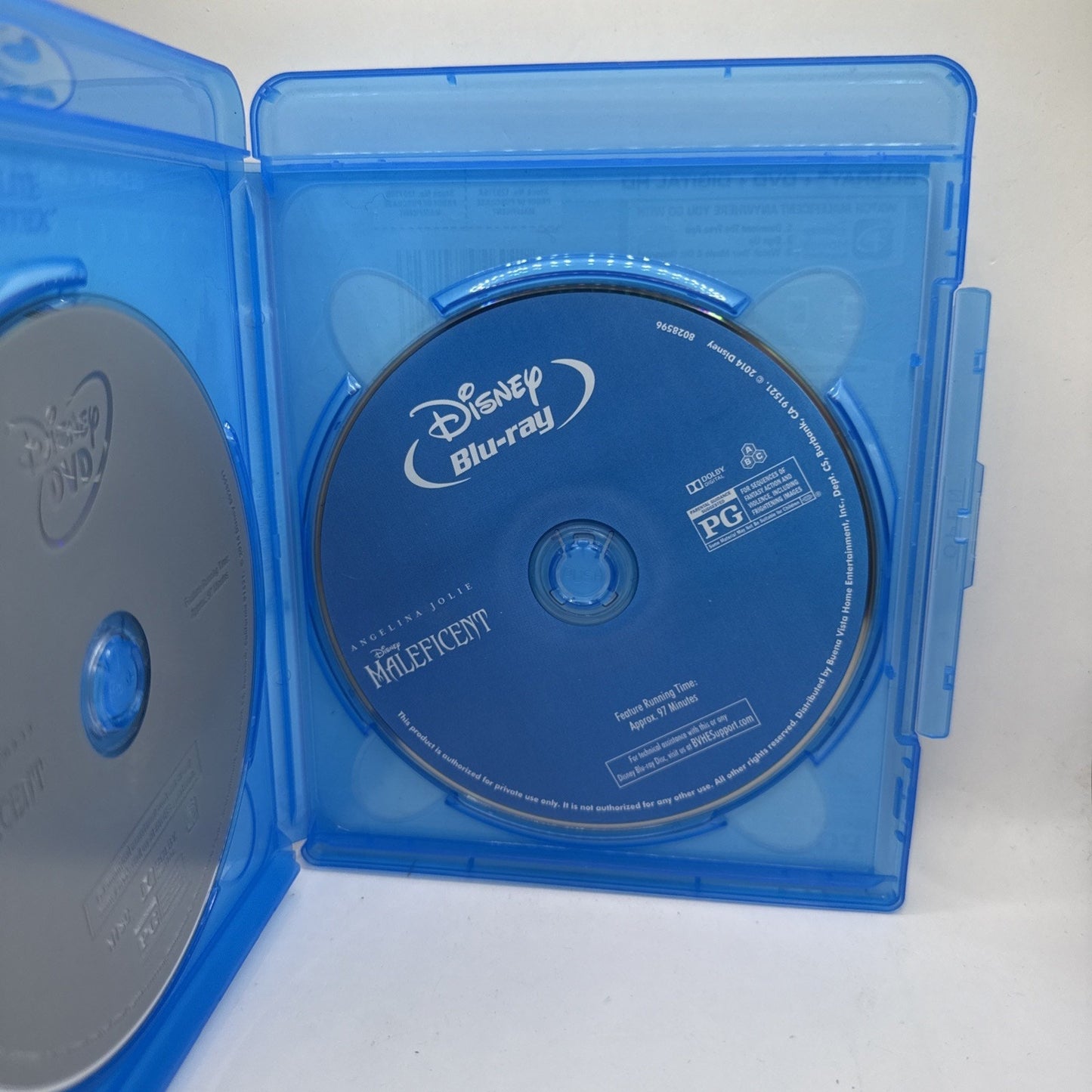 MALEFICENT BLU-RAY + DVD, 2014, ANGELINA JOLIE DISNEY MOVIE