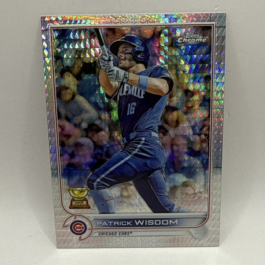 2022 Topps Chrome Sonic Prism Refractor - #198 Patrick Wisdom MLB Chicago Cubs