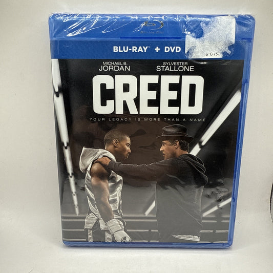 CREED New Sealed Blu-ray + DVD Michael B Jordan Sylvester Stallone