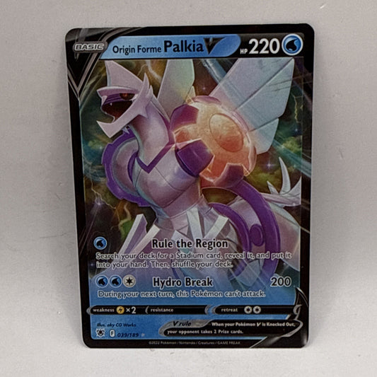 Origin Forme Palkia V - 039/189 - Pokemon TCG Astral Radiance - NM - HOLO