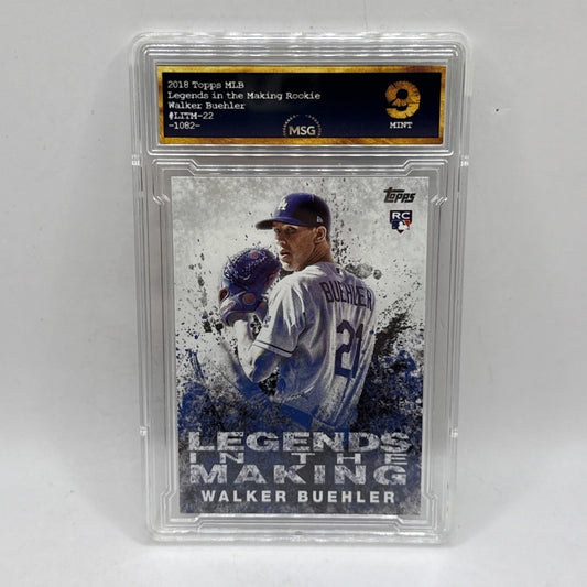 2018 Topps Legends In The Making | Walker Buehler RC No.LITM-22 Graded 9 Rookie