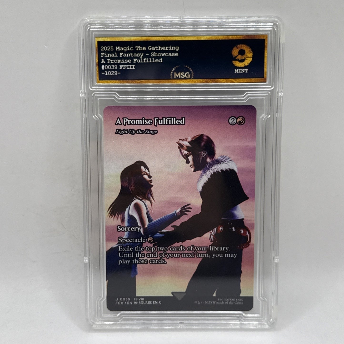 A Promise Fulfilled - Light Up the Stage (Showcase) Final Fantasy Graded 9 MTG