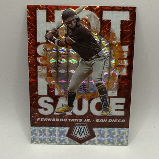 2021 Mosaic Fernando Tatis Jr Hot Sauce Silver Mosaic Prizm #HS5 Padres