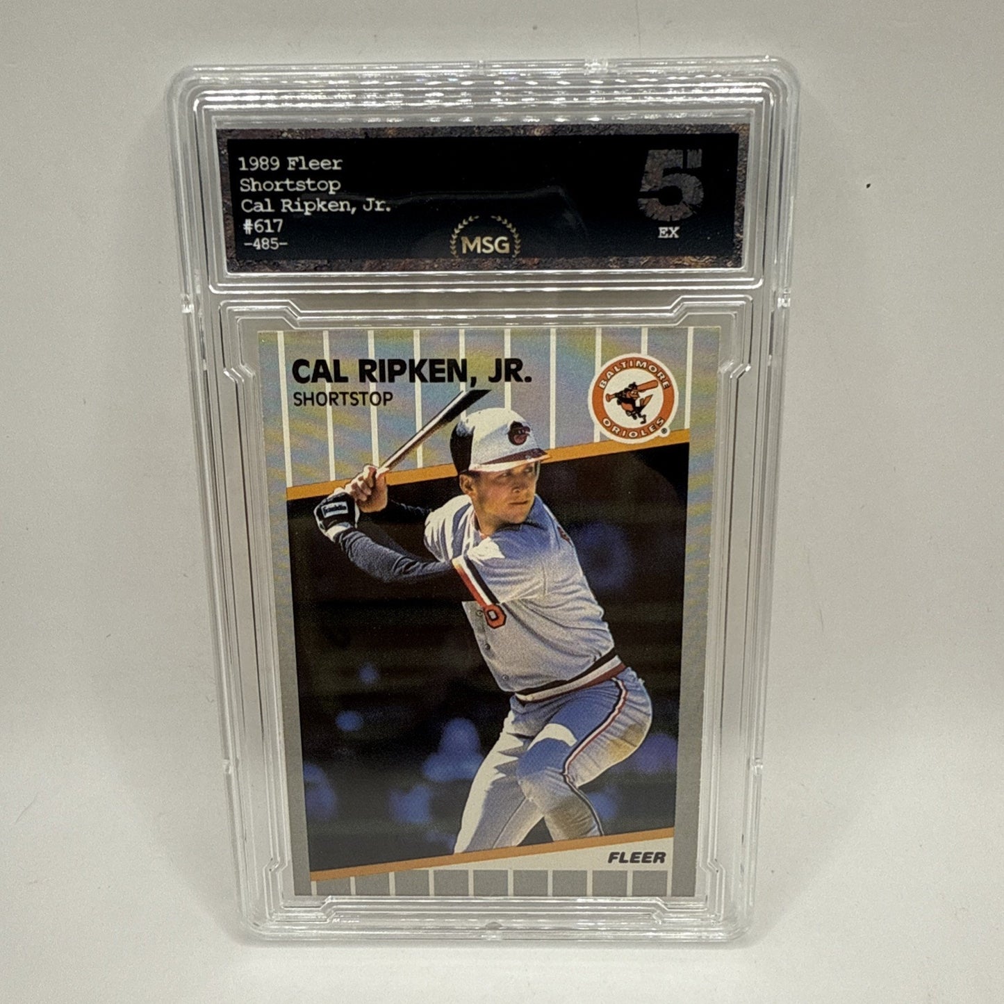 1989 Fleer #617 Cal Ripken, Jr. Baltimore Orioles MLB Graded 5 Vintage Card