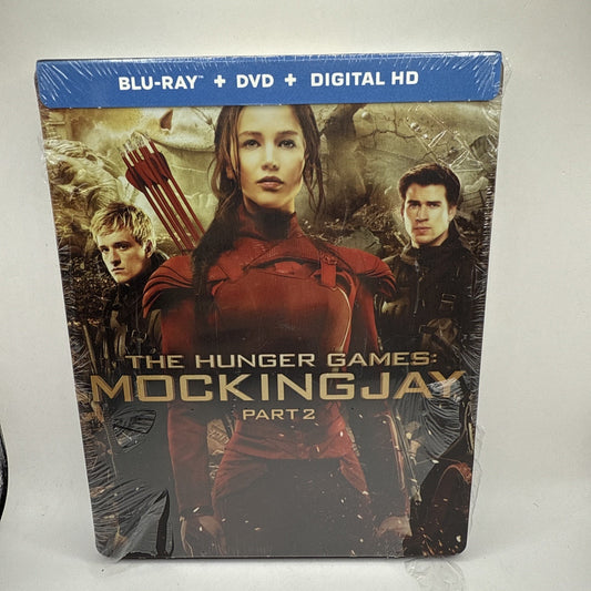 The Hunger Games: Mockingjay, Part 2 Blu-ray/DVD, 2016, SteelBook Brand New