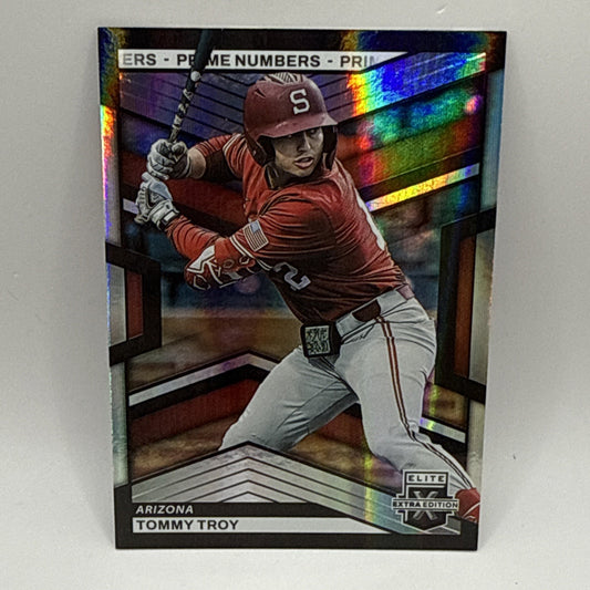 2023 Panini Elite Extra Edition Tommy Troy Prime Numbers /200 #71 RC - DBacks