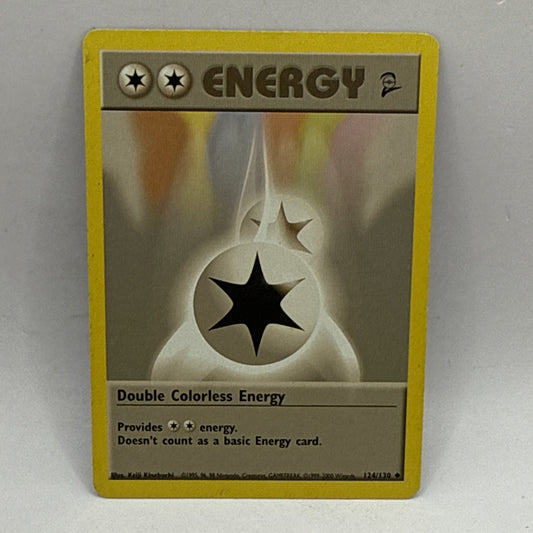 Double Colorless Energy 124/130 - Base Set 2 - TCG Pokemon Vintage HP Card