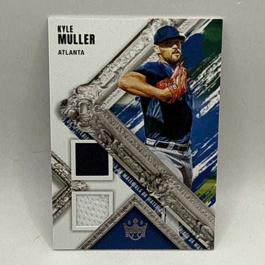 2022 Panini Diamond Kings Kyle Muller Atlanta DUAL PATCH PLAYER WORN JERSEY