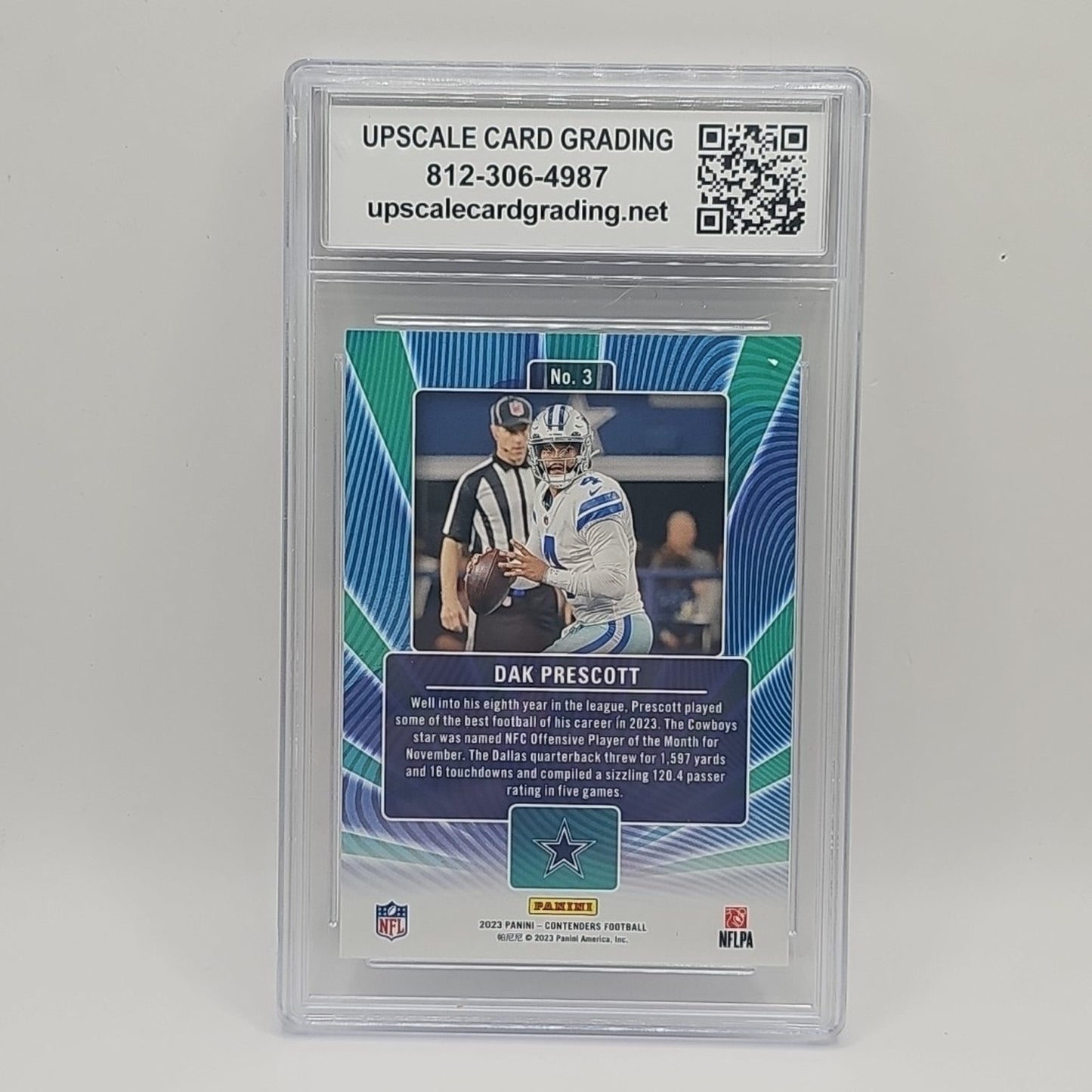 2023 Panini Contenders Dak Prescott Winning Ticket #3 Cowboys