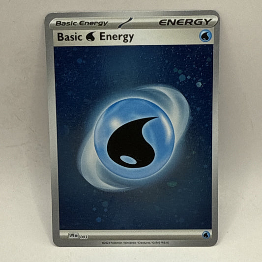 Water Energy 003 Cosmic Holo Scarlet & Violet 151 Pokemon Energy Card 3 SWIRLS