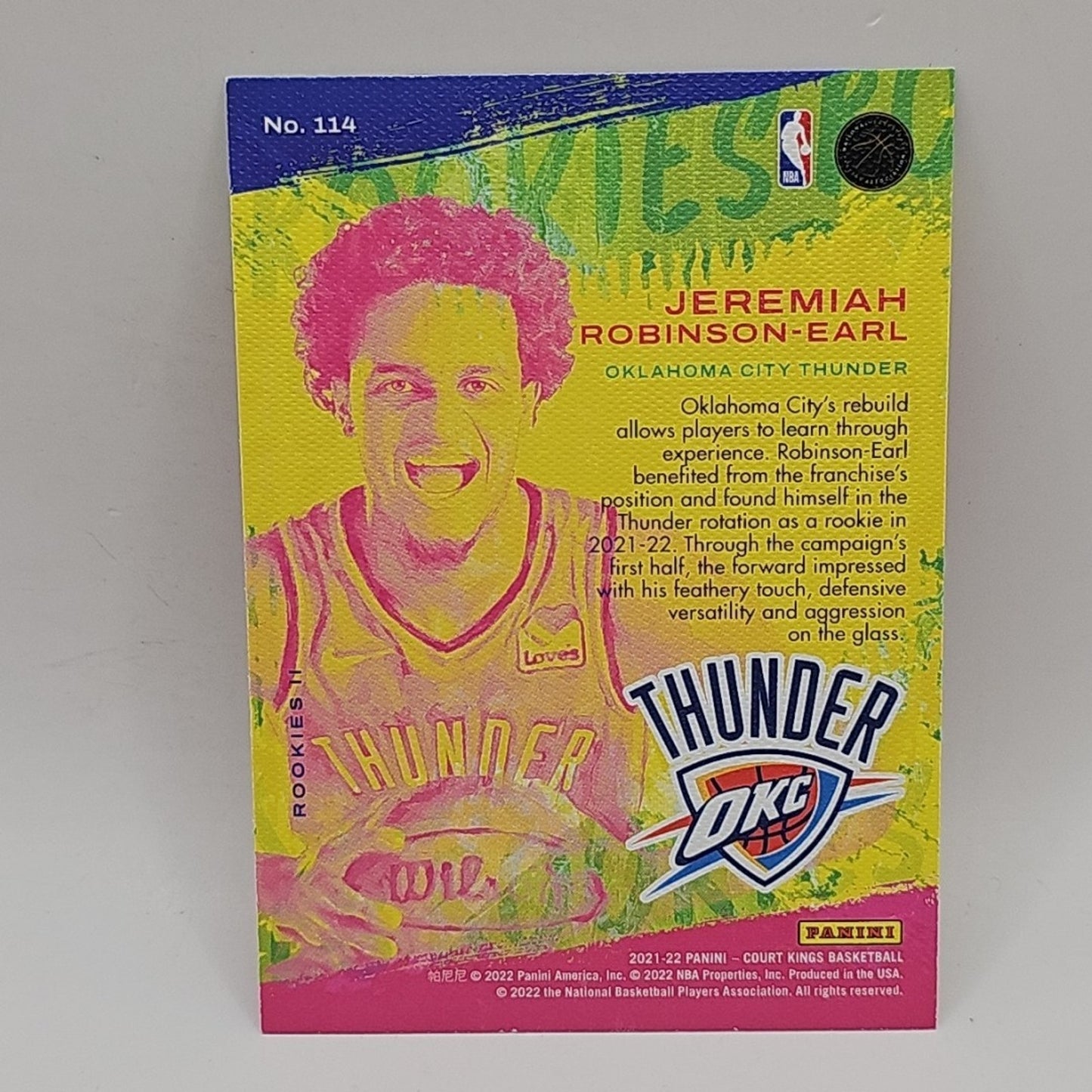 2021-22 Court Kings Jeremiah Robinson-Earl Rookies Level II Rookie Card RC #114
