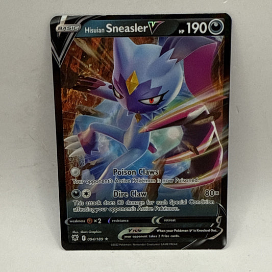 Hisuian Sneasler V 094/189 Astral Radiance Ultra Rare Holo Pokemon TCG Card MP