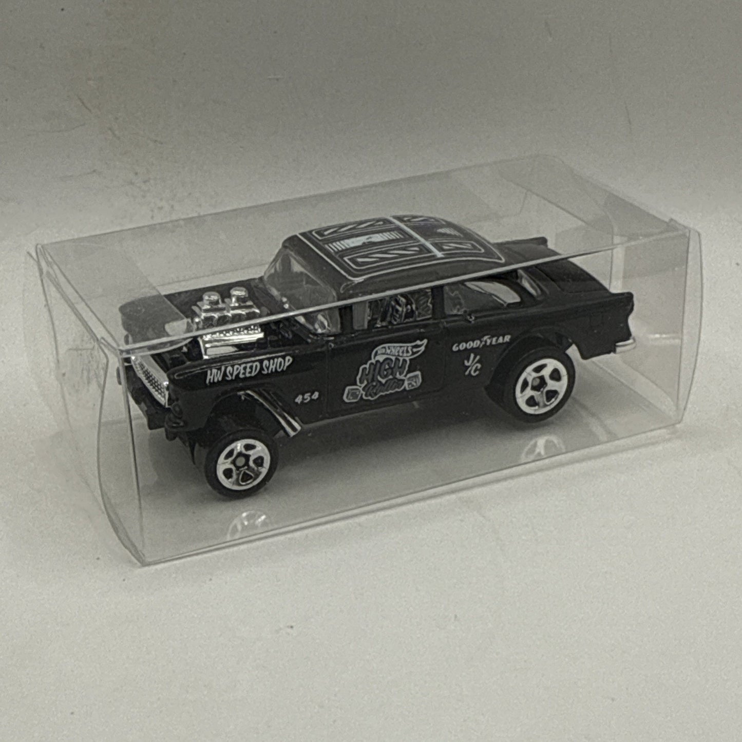 2012 Hot Wheels HW Gasser. 55 Chevy Bel Air Gasser Black 1:64 Scale Toy Car
