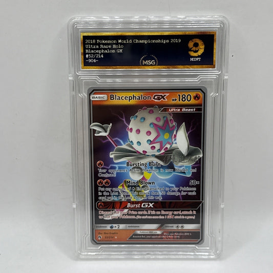 2018 Pokémon Sun & Moon Blacephalon GX Lost Thunder #52 Graded 9 World Champ Ed.