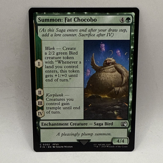 Summon: Fat Chocobo 202 Final Fantasy MTG Magic The Gathering Card