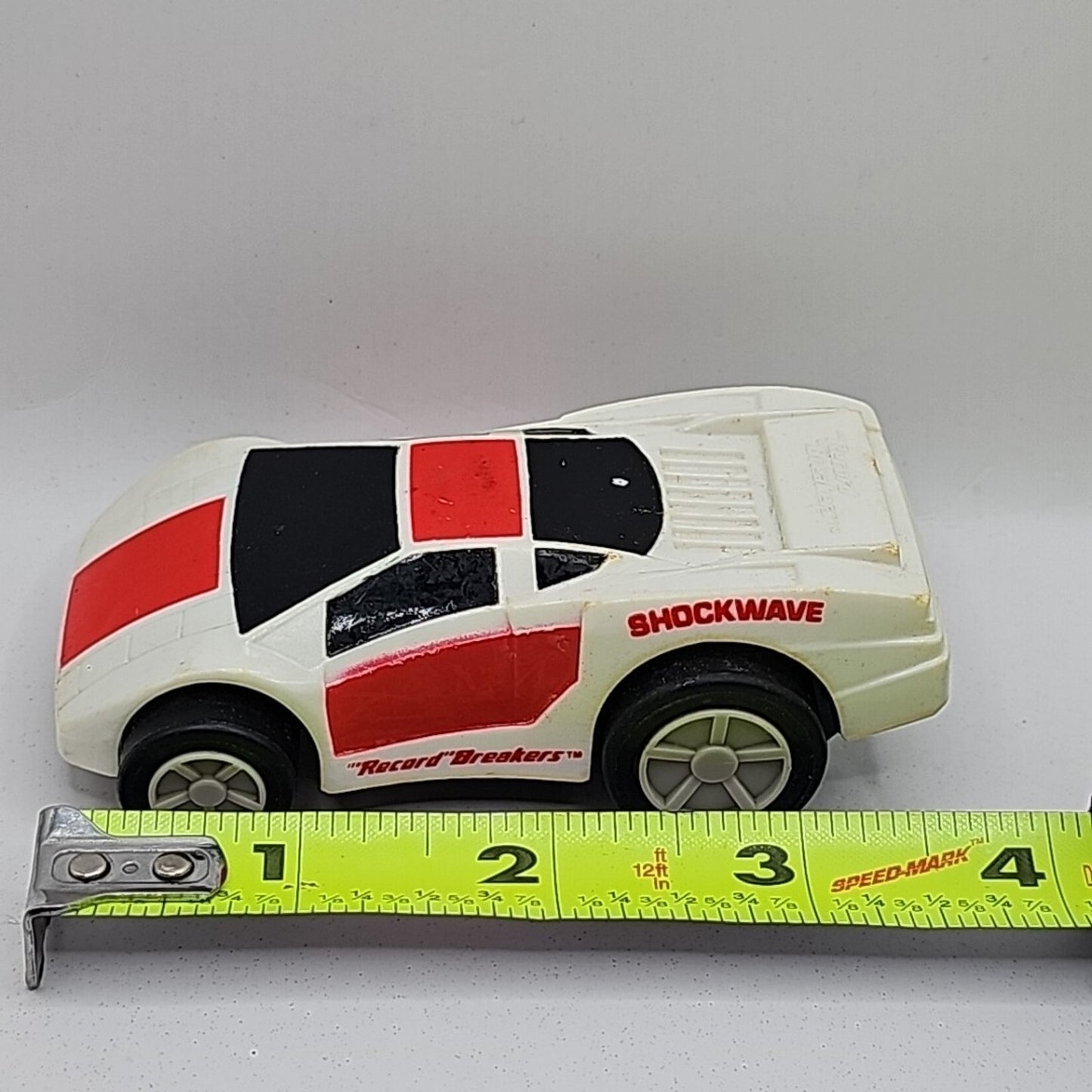1989 BURGER KING KIDS MEAL HASBRO RECORD BREAKERS SHOCKWAVE CAR TOY 3.5"