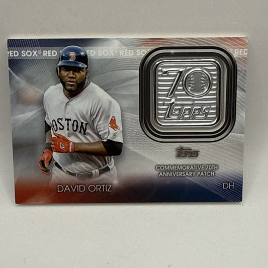 2021 Topps Update - David Ortiz 70th Commemorative Patch (#T70P-DO) Red Sox MLB