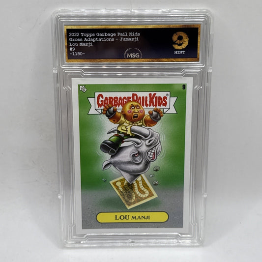2022 Topps Garbage Pail Kids GPK Gross Adaptations #9 Lou Manji Graded 9