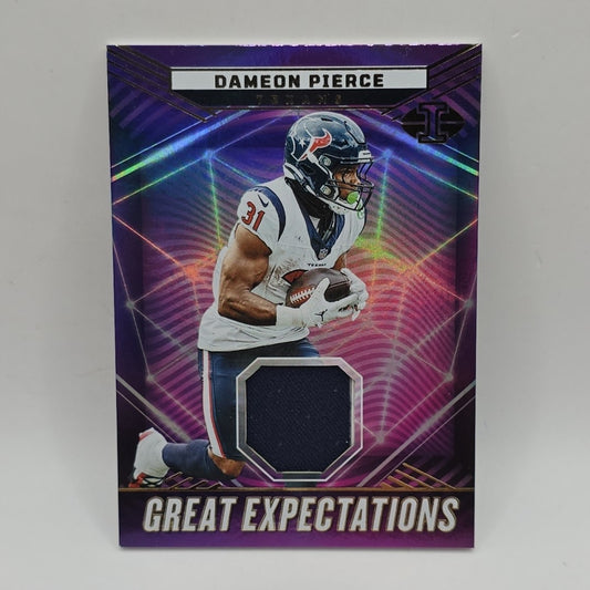 2023 Panini Illusions Great Expectations Relic #GE-DPI Dameon Pierce TEXANS