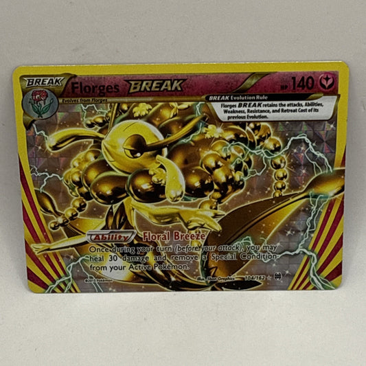 Florges Break 104/162 Breakthrough Rare 2015 Pokémon Card Near HP Tcg Card
