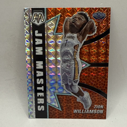 2020-21 Mosaic Zion Williamson Jam Masters #1 Mosaic Silver Prizm