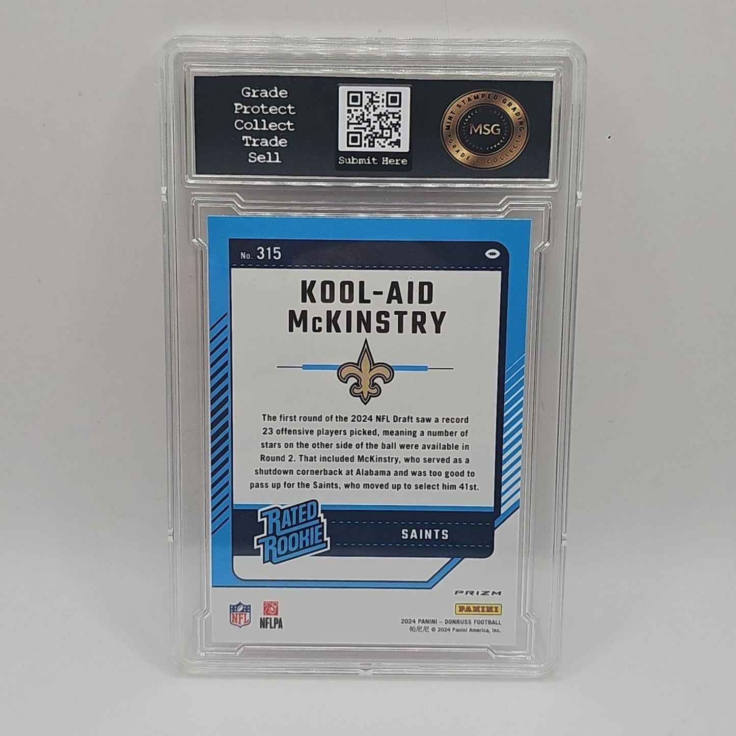 2024 Donruss Optic - Rated Rookie Kool-Aid McKinstry #315 Red Wave Prizm RC MT