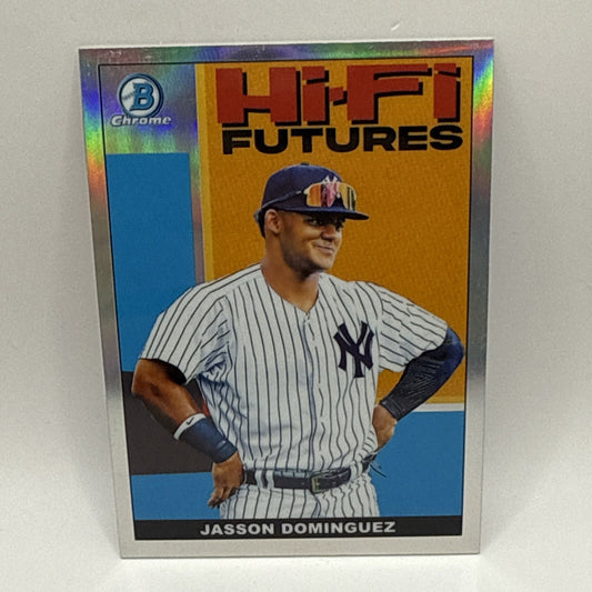 JASSON DOMINGUEZ 2022 BOWMAN CHROME REFRACTOR #HIFI-11 Hi-Fi FUTURES ROOKIE RC