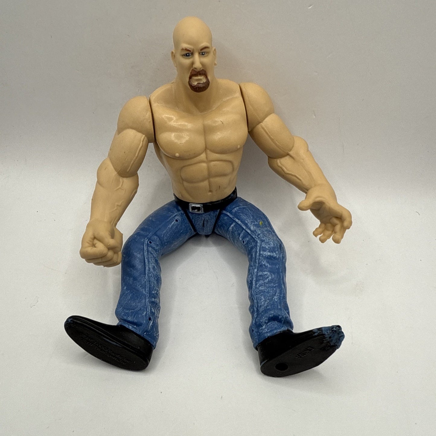 STONE COLD STEVE AUSTIN WWE WWF Jakks Titan Tron Live Wrestling Figure