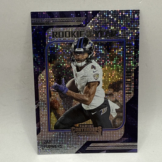 Zay Flowers 2023 Contenders Rookie of the Year RC Baltimore Ravens No. 20