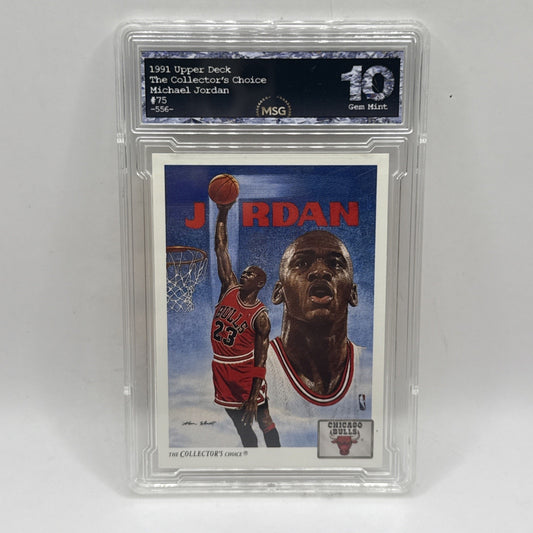 1991-92 Upper Deck Collectors Choice Michael Jordan Chicago Bulls Graded 10 NBA