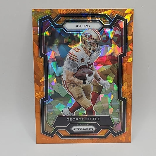 George Kittle 2023 Prizm Orange Ice #271 NFL San Francisco 49ers Card
