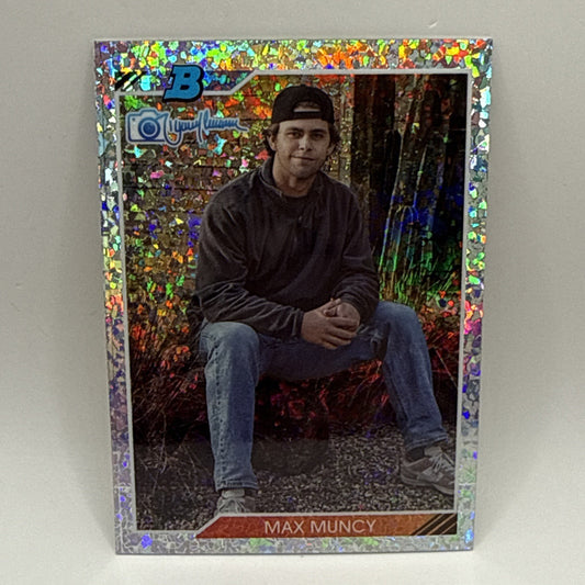 Max Muncy 2023 Bowman's Best 92 Bowman Design Mini-Diamond SP #92RJ-14 Athletics