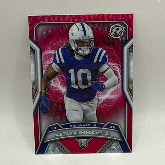 2024 Topps Resurgence Adonai Mitchell Pink Surge #/199 Colts Rookie RC
