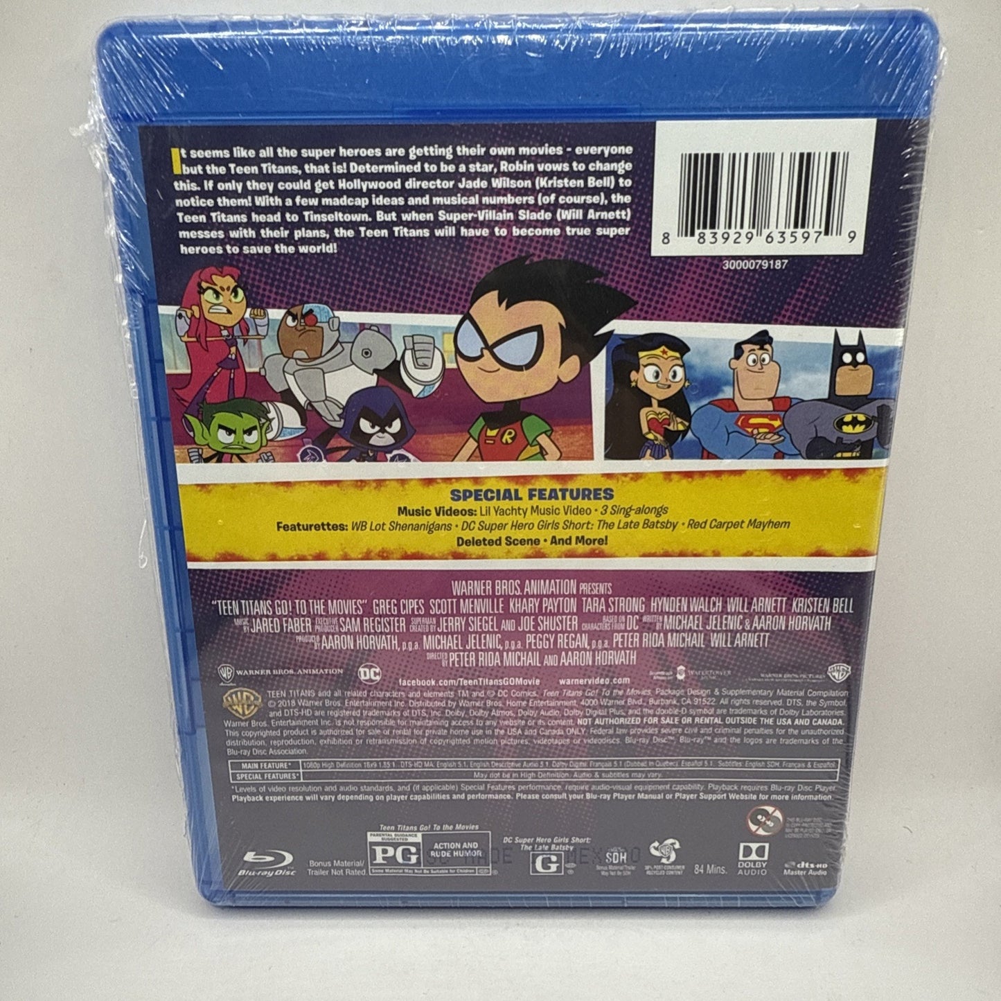 Teen Titans Go! To the Movies (Blu-ray, 2018) - NEW SEALED Movie Cartoon