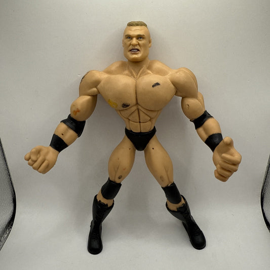 WWE FLEX-EMS Brock Lesnar 2003 Jakks Pacific Figure Collectible Rubber Toy