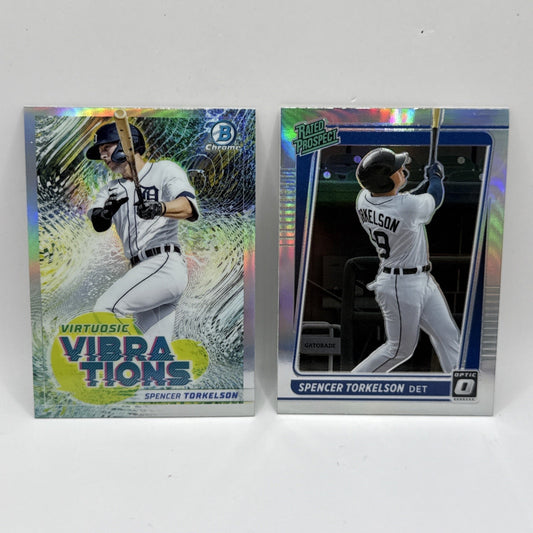 2022 Bowman Chrome Spencer Torkelson Virtuosic Vibrations #VV-2 Detroit Tigers
