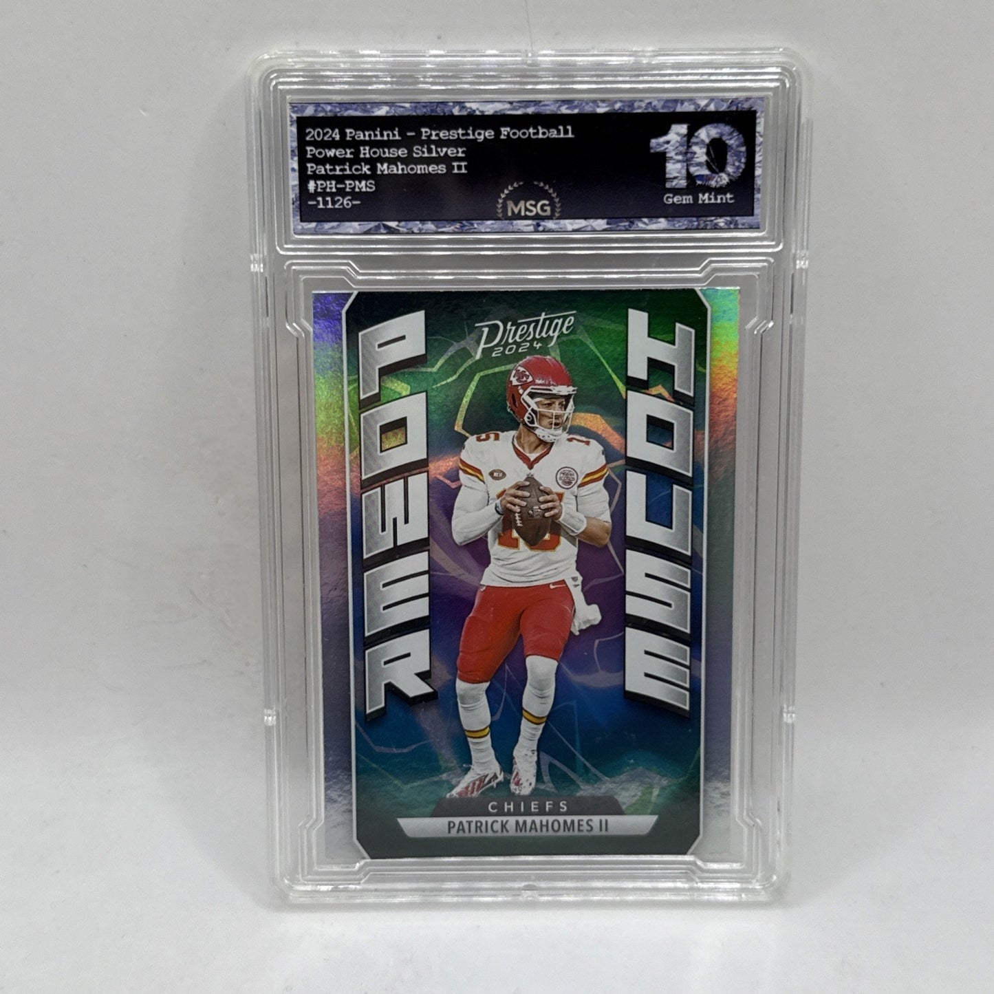 2024 Panini Prestige - Patrick Mahomes II Power House Graded 10 Gem Mint Chiefs