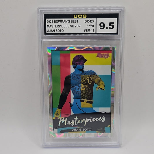 Juan Soto - 2021 Bowman's Best Masterpieces #BM-11 - Lava Refractor /50 Graded