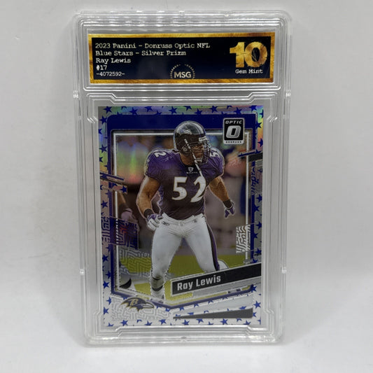 2023 Panini Donruss Optic - Ray Lewis #17 Stars Prizm Graded 10 NFL Ravens