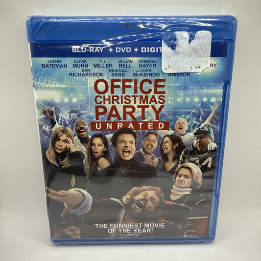 Office Christmas Party (Blu-ray) Brand New Factory Sealed Movie - Unrated Comedy